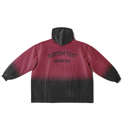 Cardinal red and black reversible snug hoodie with soft interior lining and casual everyday style for football fans.