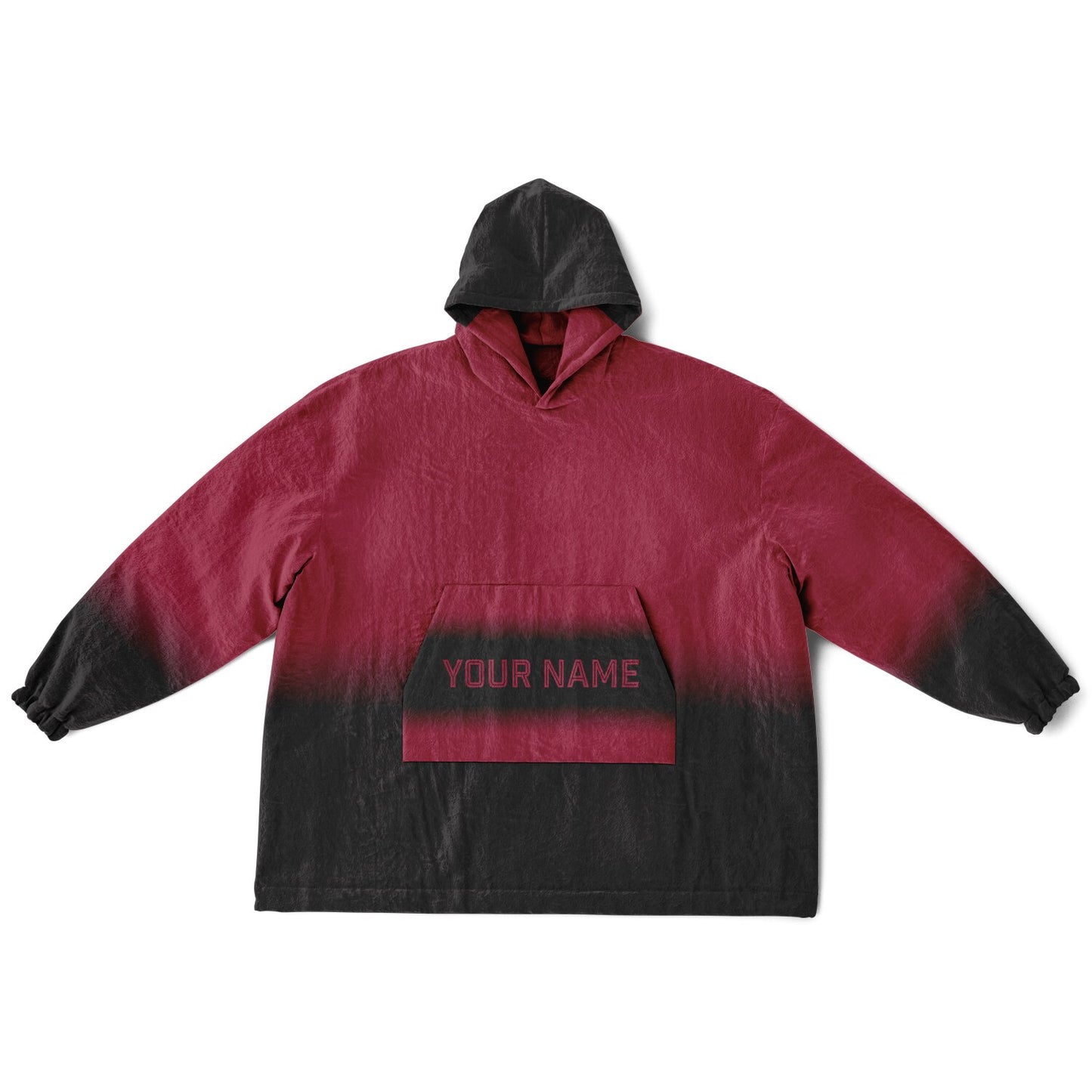 Cardinal red and black reversible snug hoodie with soft interior lining and casual everyday style for football fans.