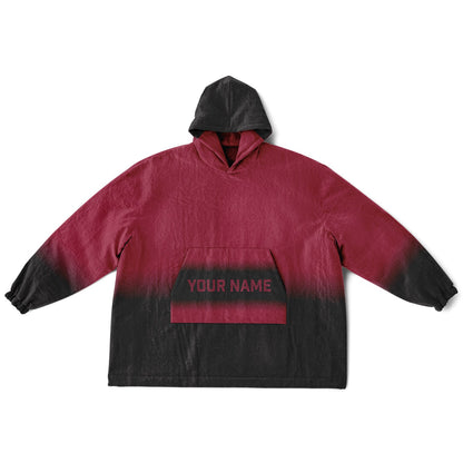 Cardinal red and black reversible snug hoodie with soft interior lining and casual everyday style for football fans.