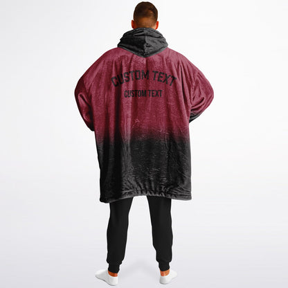 Cardinal red and black reversible snug hoodie with soft interior lining and casual everyday style for football fans.