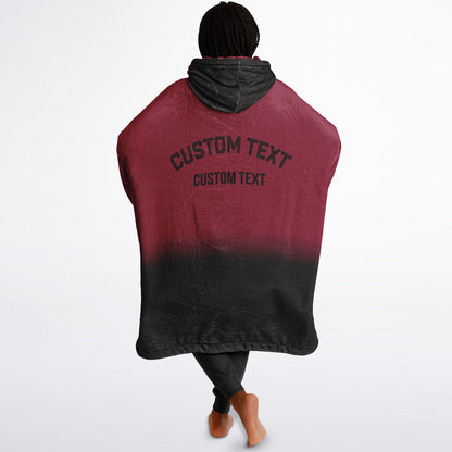 Cardinal red and black reversible snug hoodie with soft interior lining and casual everyday style for football fans.