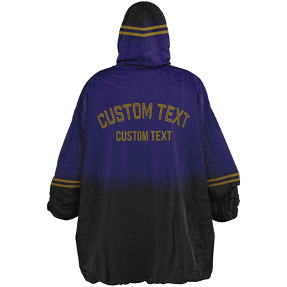 Purple/Black/Metallic Gold Everyday Reversible