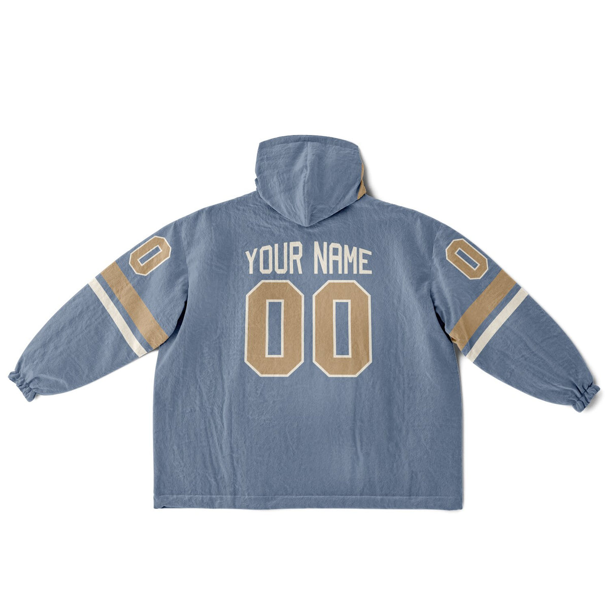 Slate Blue Cream Camel Superfan Reversible