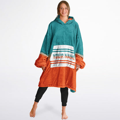 Aqua/Orange/White Everyday Reversible