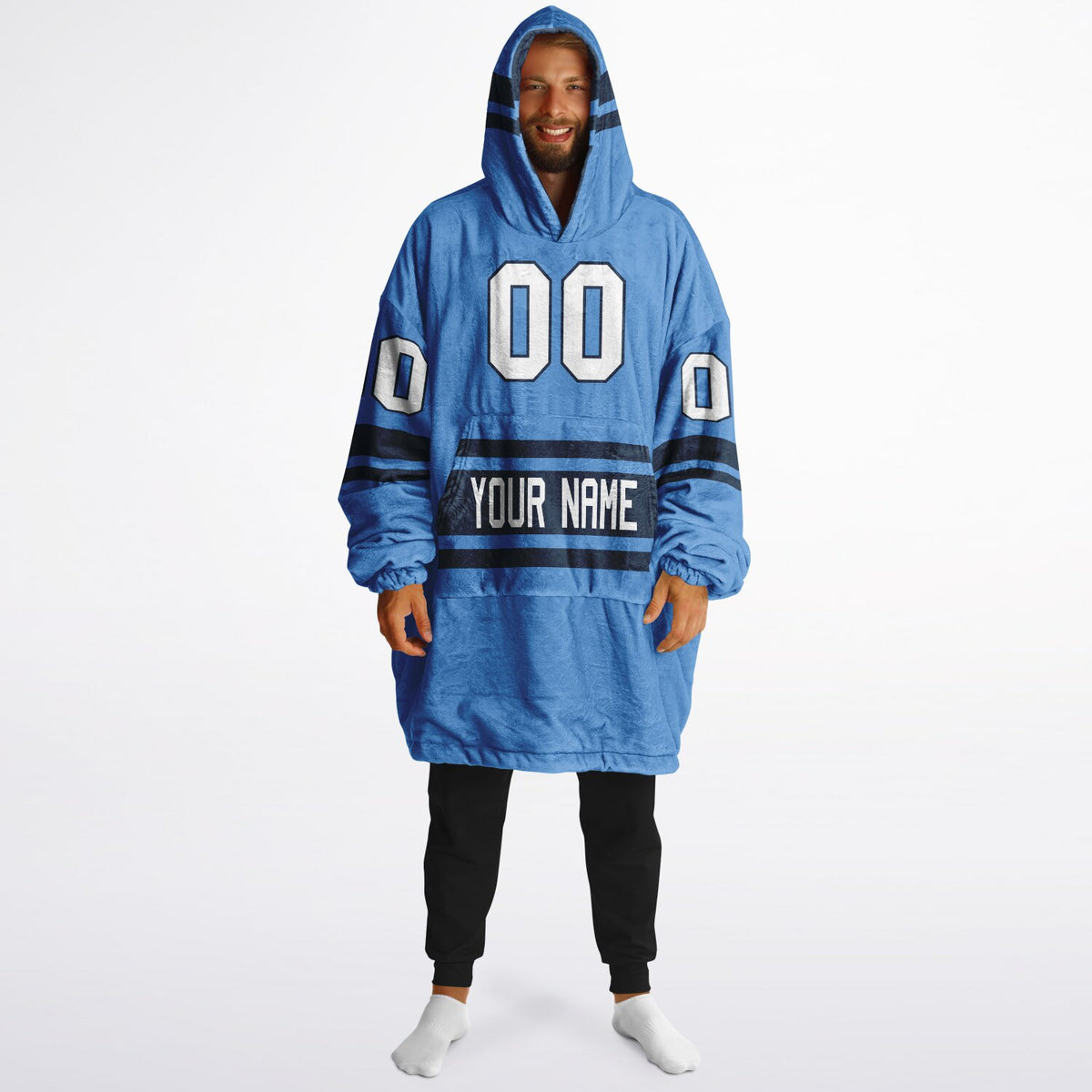 Light Blue/Navy Superfan Reversible