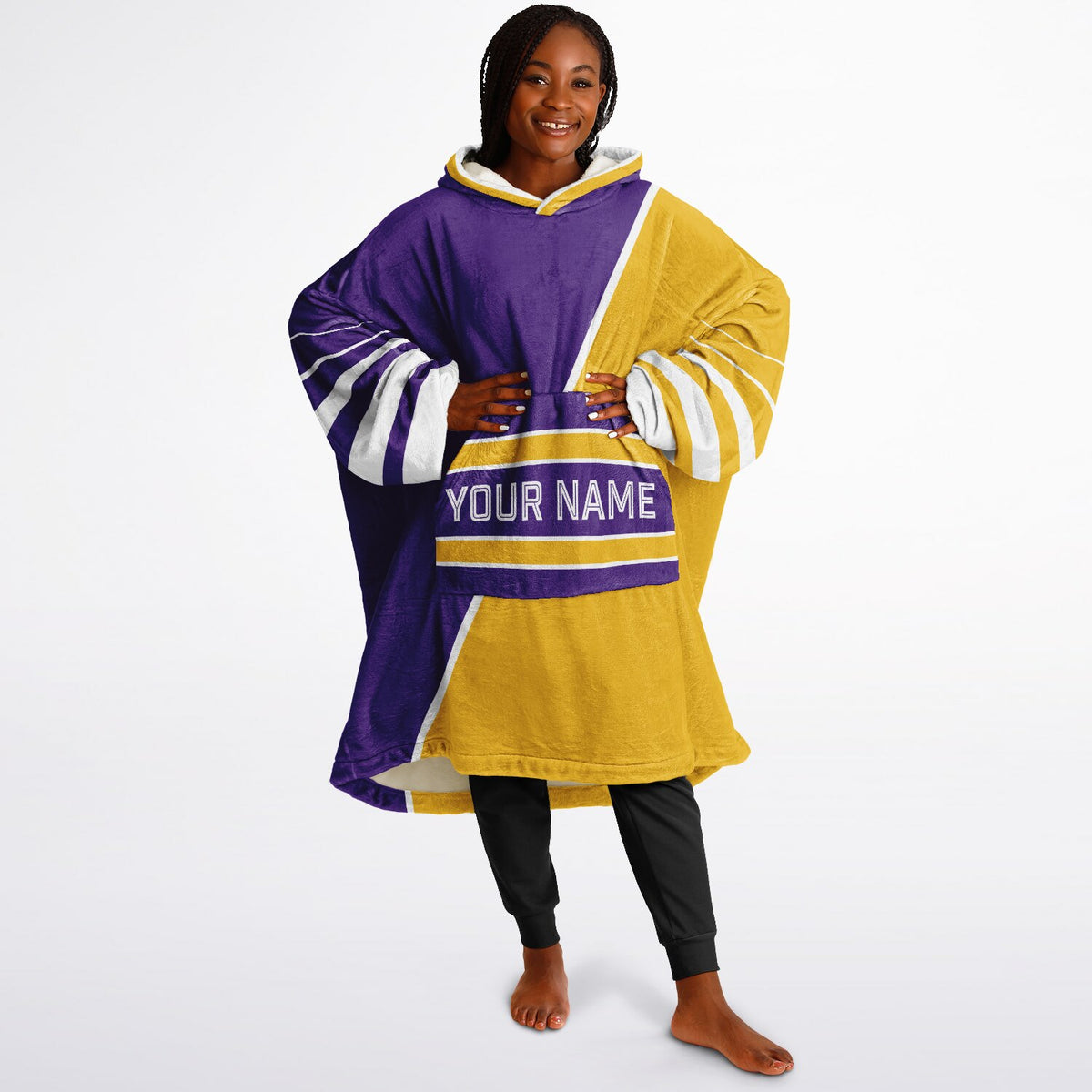 Purple Gold White Split Decision