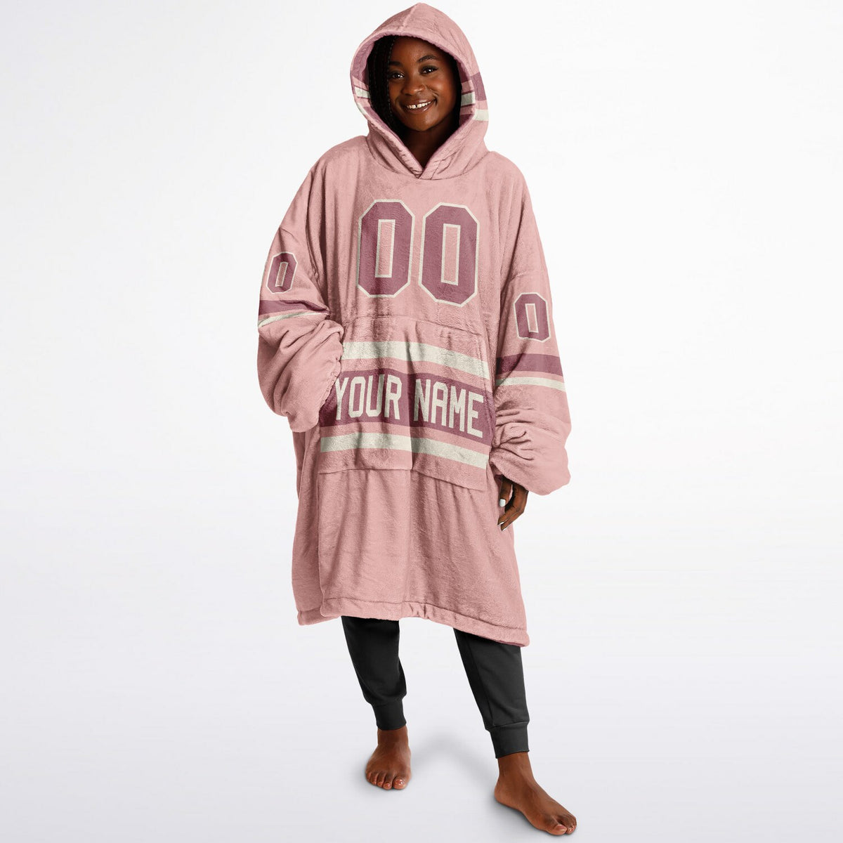 Blush Pink Cream Rose Gold Superfan Reversible