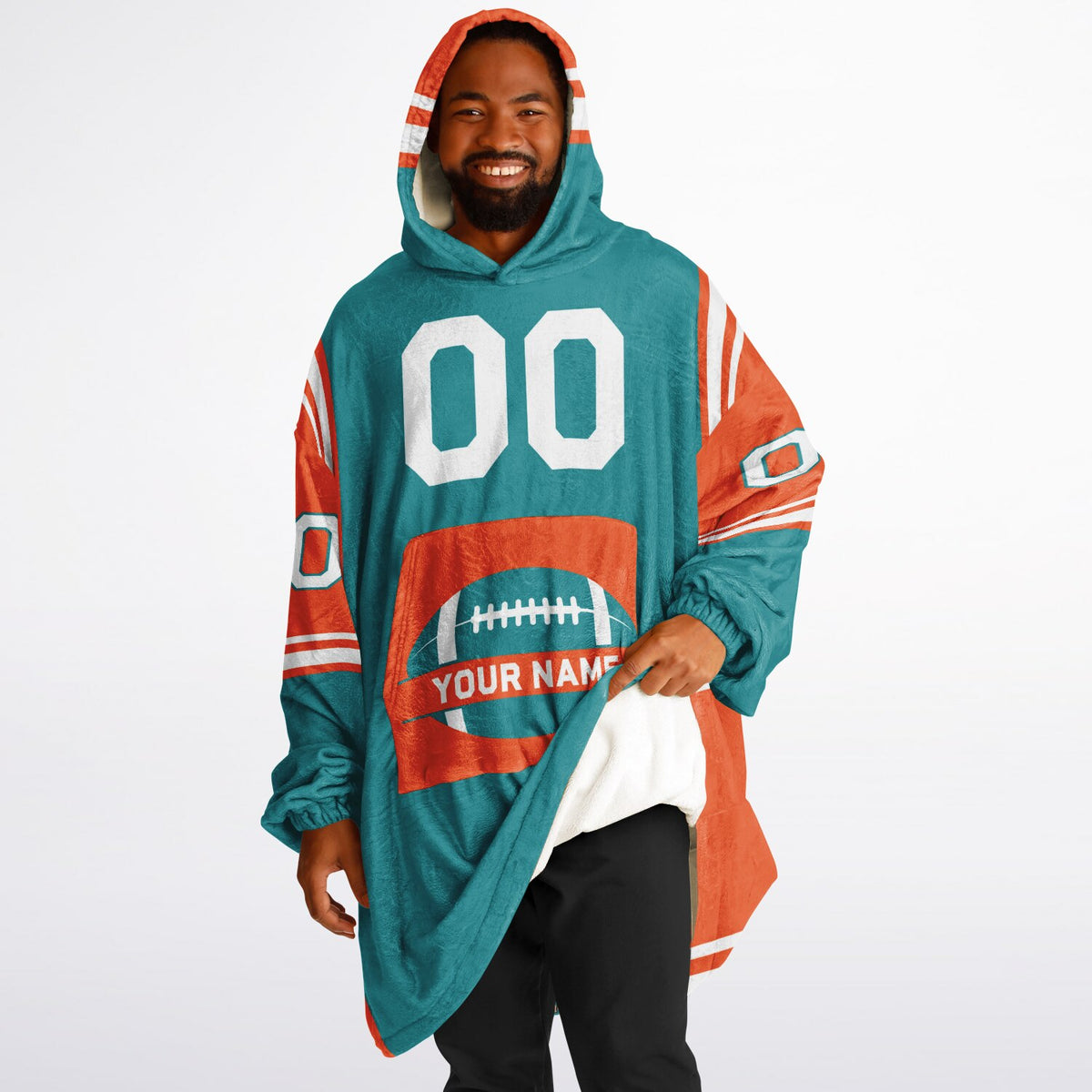 Teal/Orange/White Bold