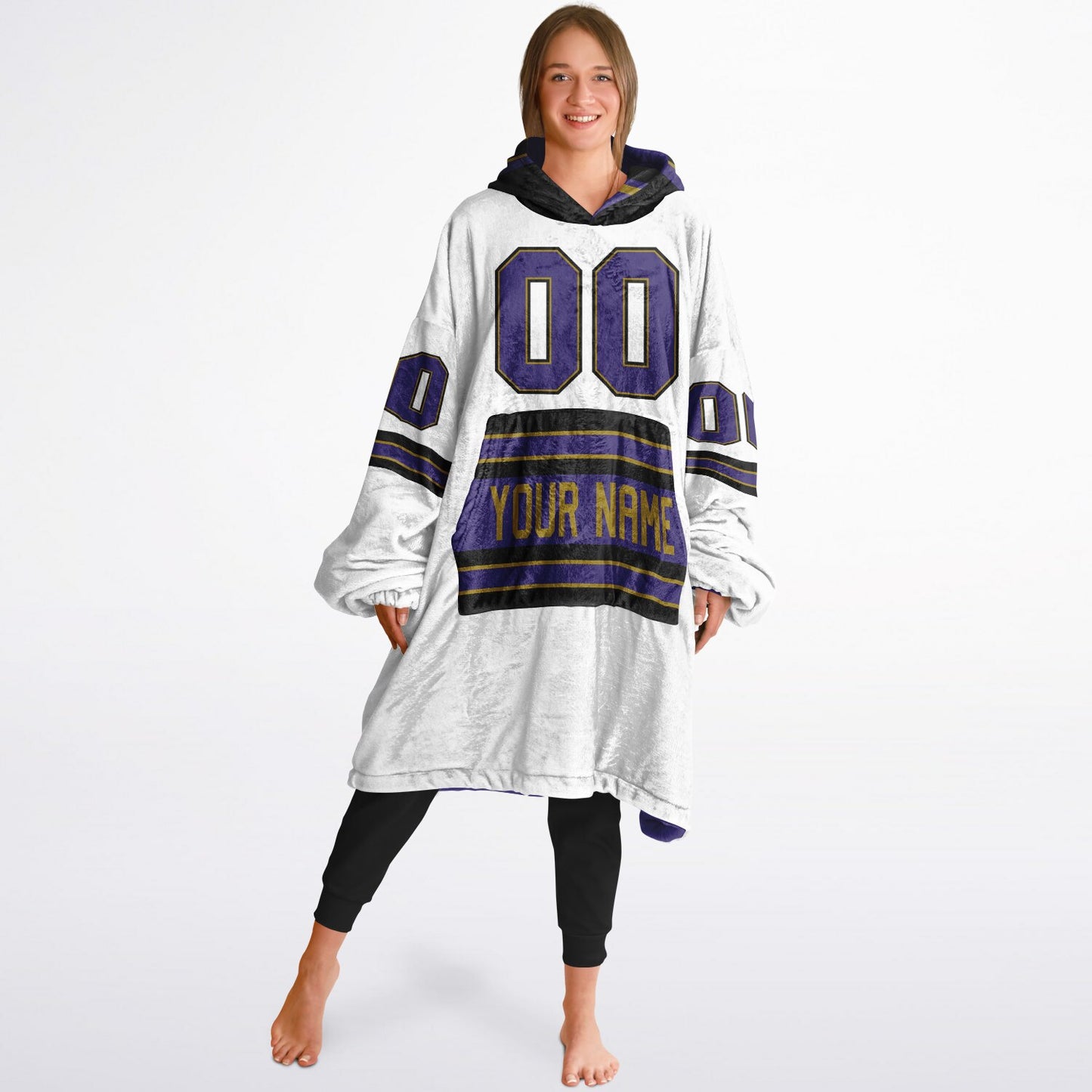 Purple/Black/Metallic Gold Superfan Reversible