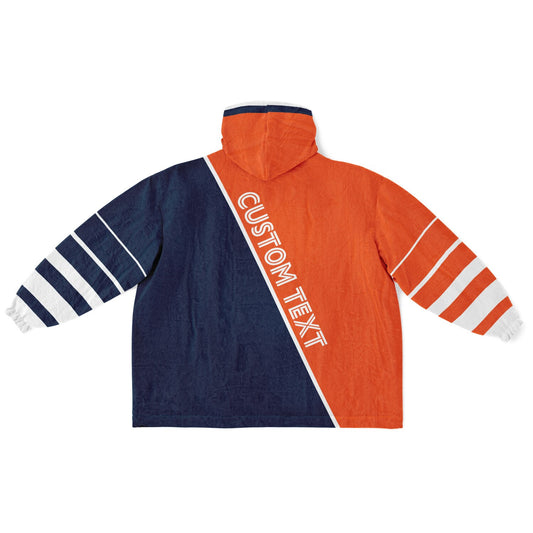 Orange Navy White Split Decision
