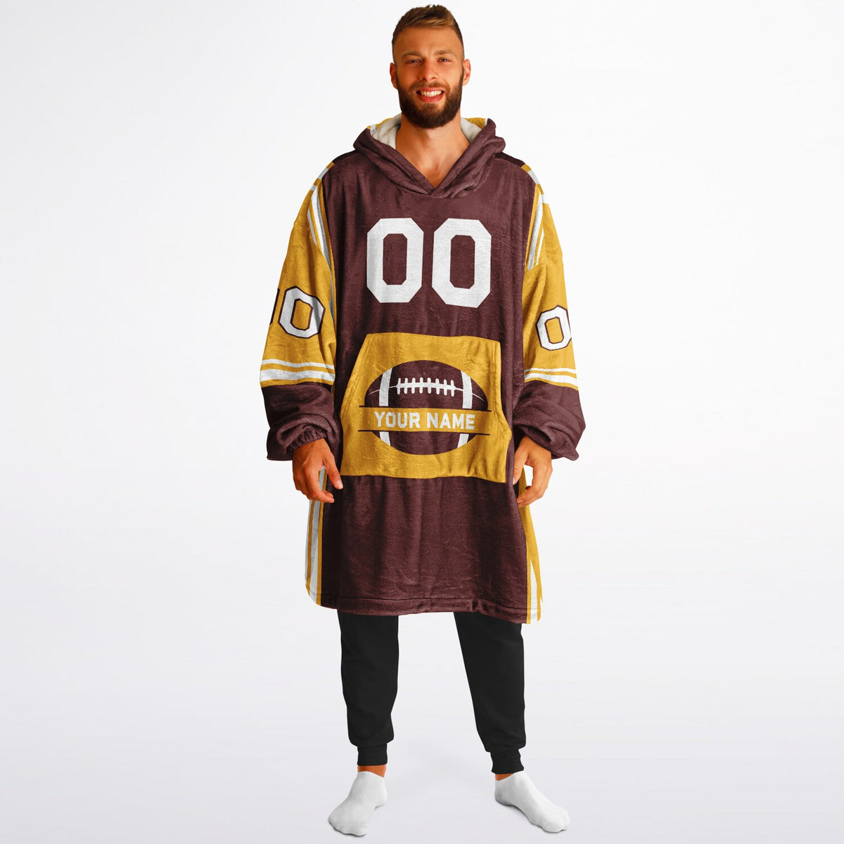 Burgundy/Gold/White Bold