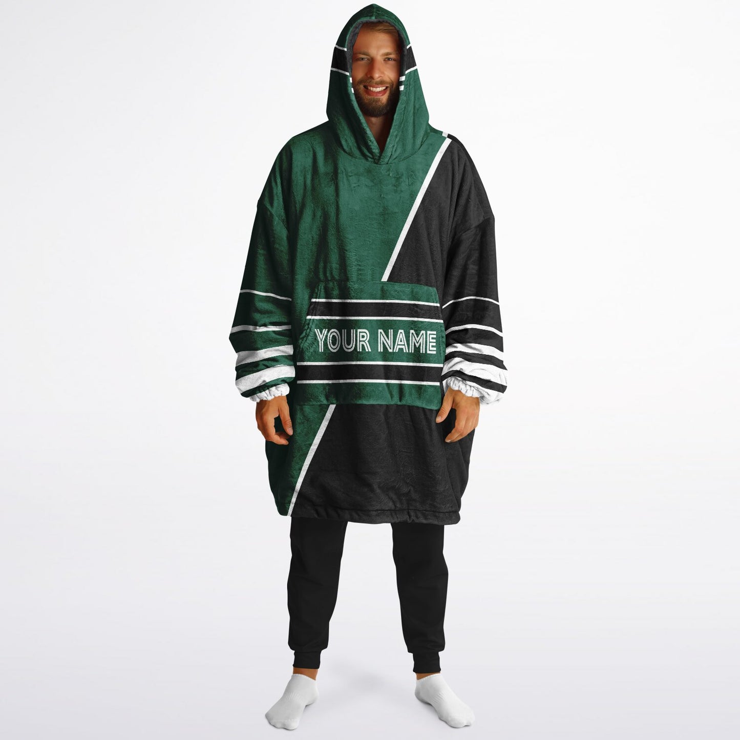 Green/Black/White Everyday Reversible