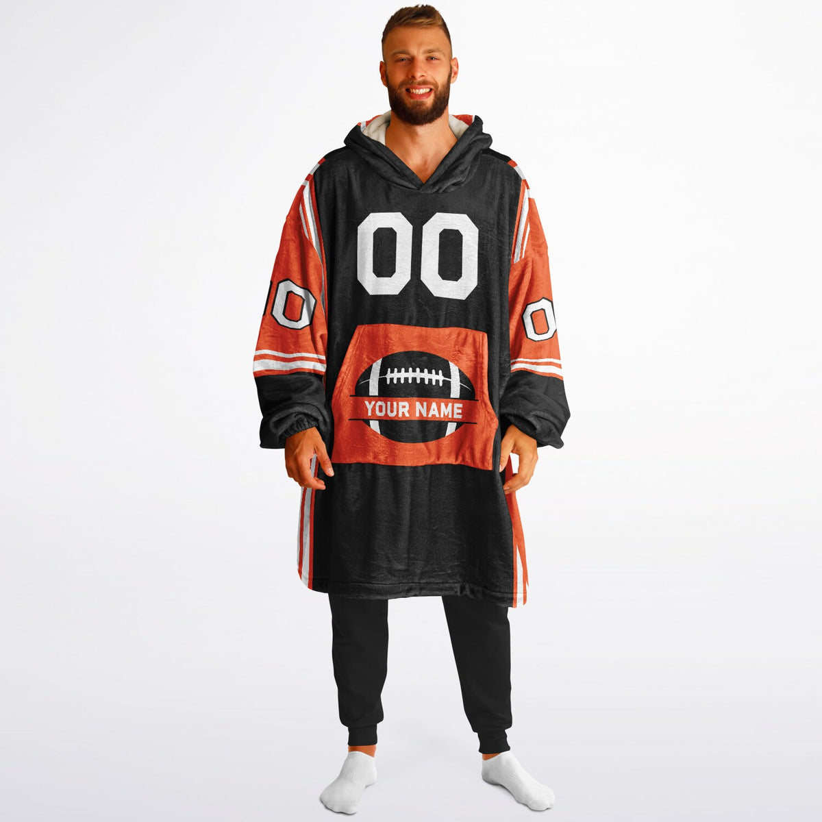 Black/Orange/White Bold