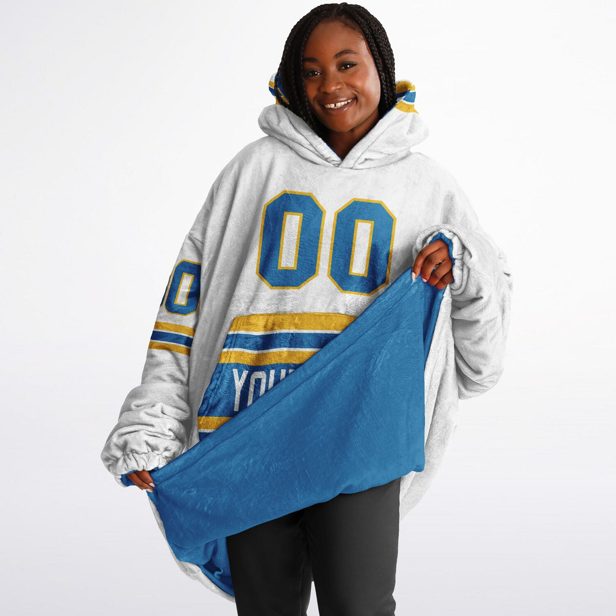Blue/Gold/White Superfan Reversible