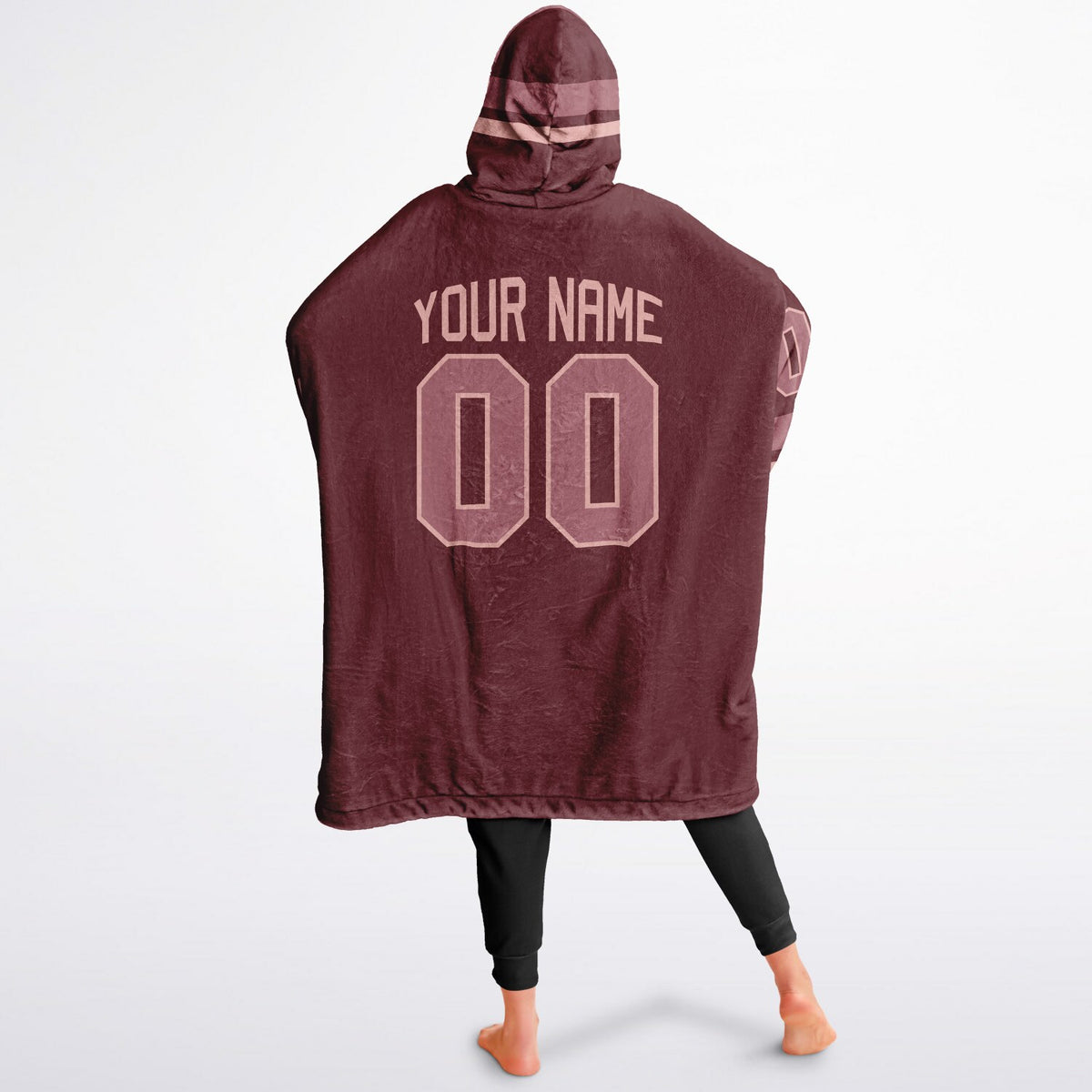 Burgundy Blush Pink Rose Superfan Reversible