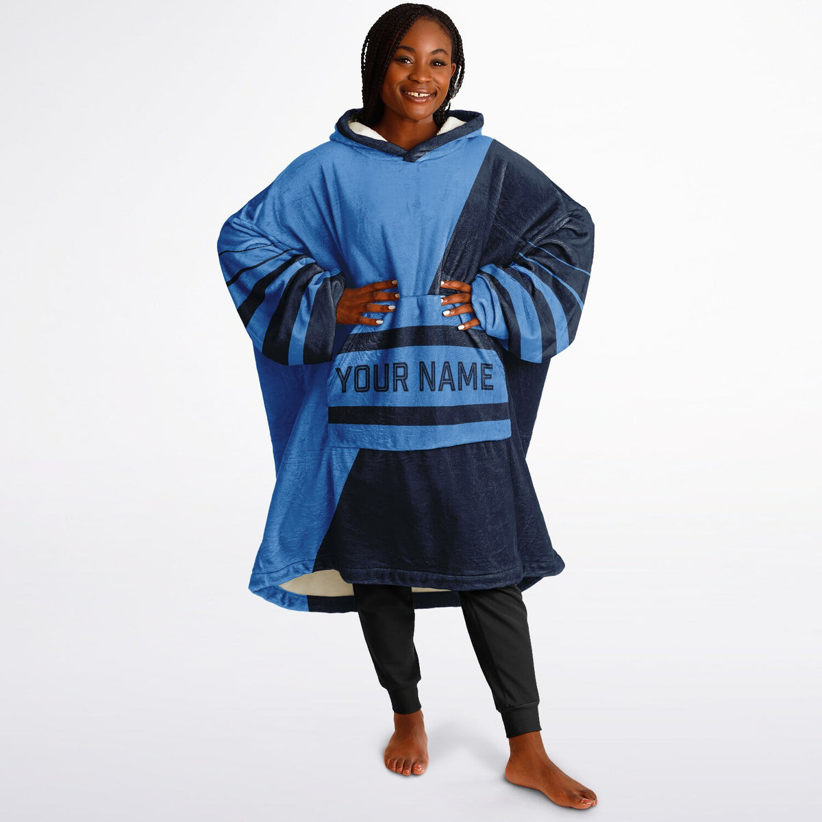 Light Blue & Navy Split Decision