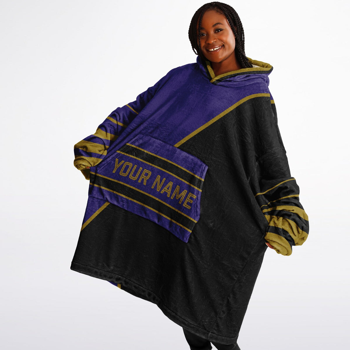 Purple Black Dark Gold Split Decision