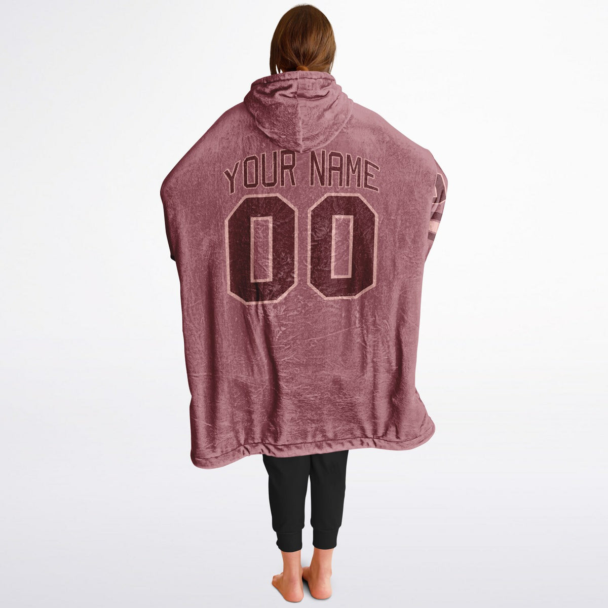 Burgundy Blush Pink Rose Superfan Reversible
