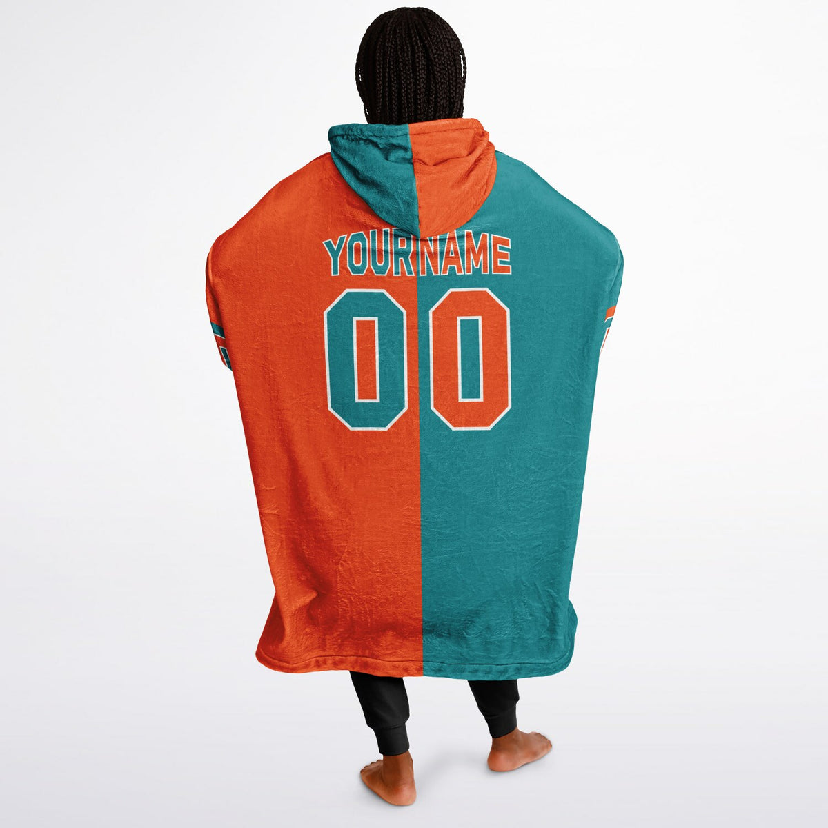 Aqua & Orange White Halftime