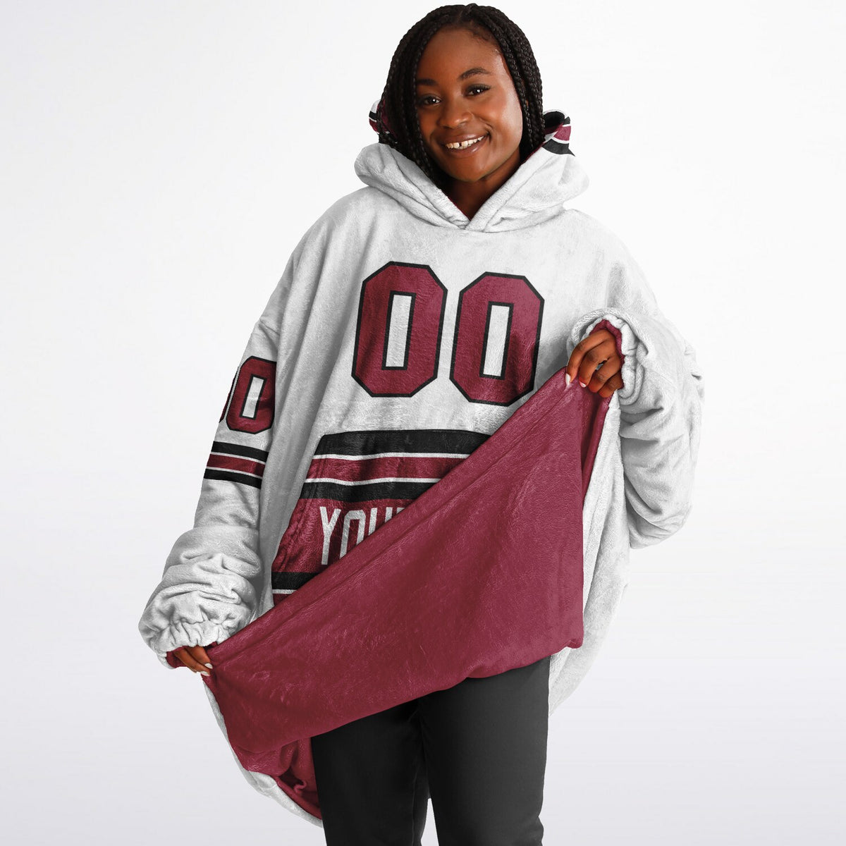 Crimson/Black/White Superfan Reversible