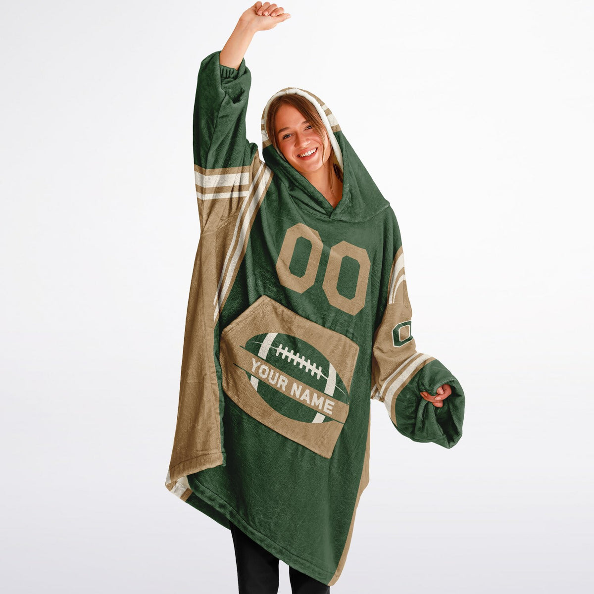 Forest Green Cream Camel Bold
