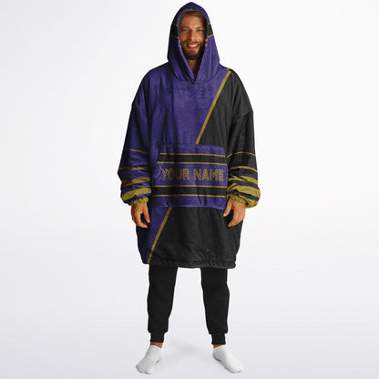 Purple/Black/Metallic Gold Everyday Reversible
