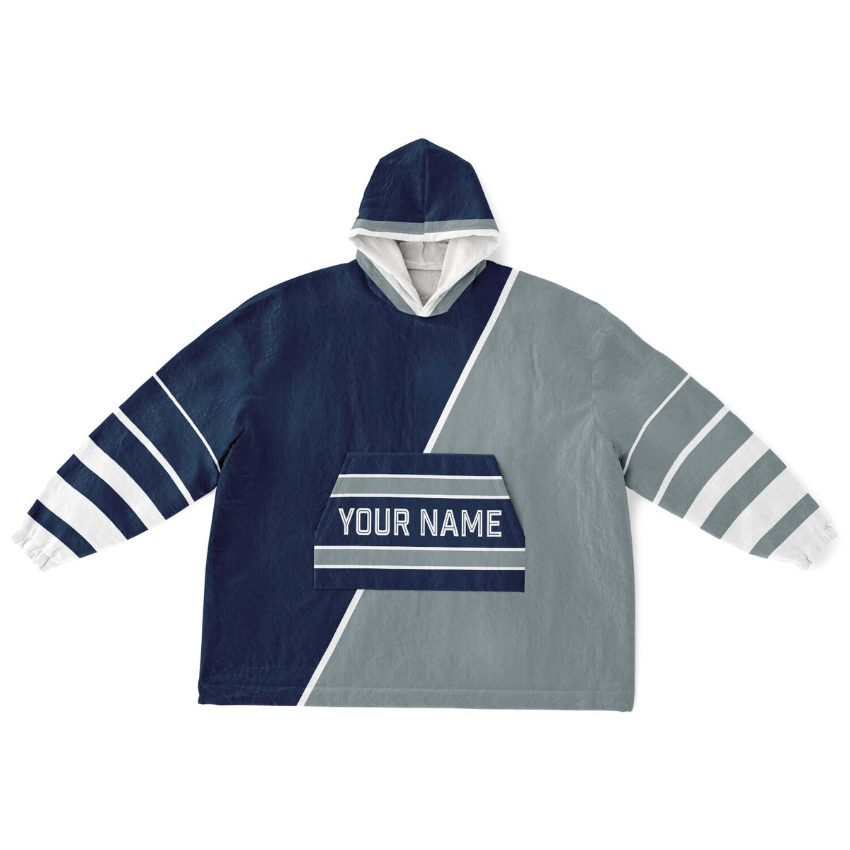 Navy Silver White Split Decision