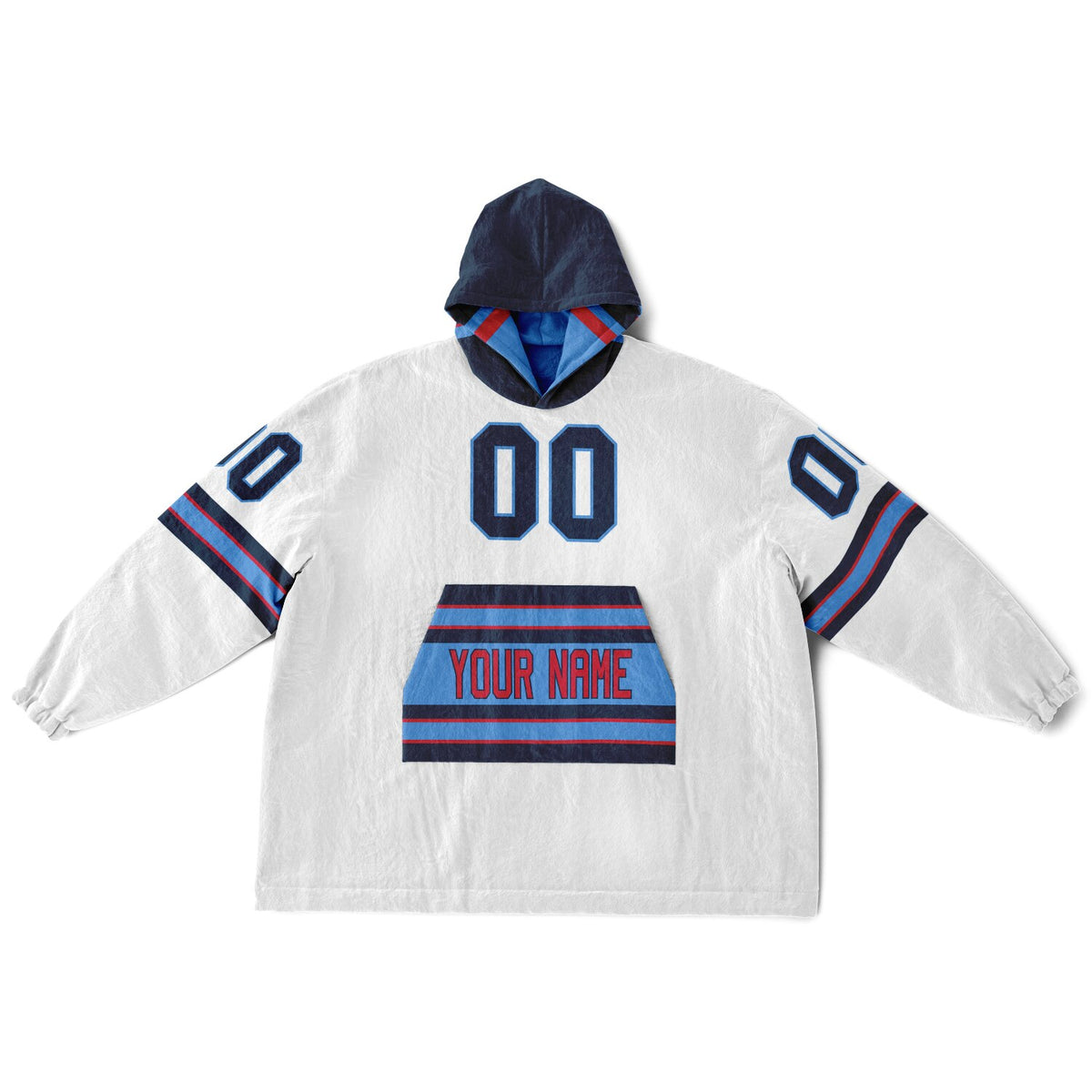 Light Blue/Navy/Red Superfan Reversible