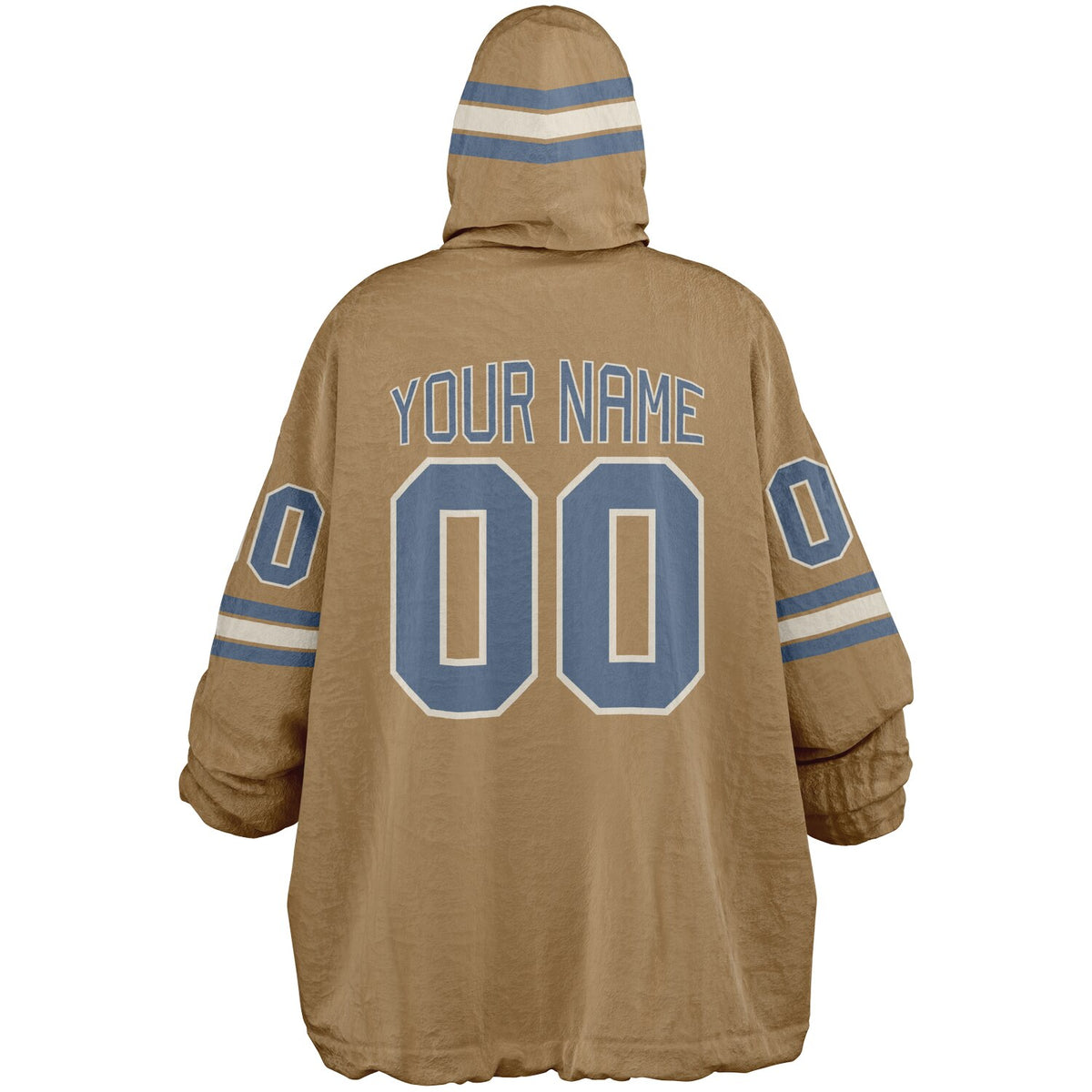 Slate Blue Cream Camel Superfan Reversible