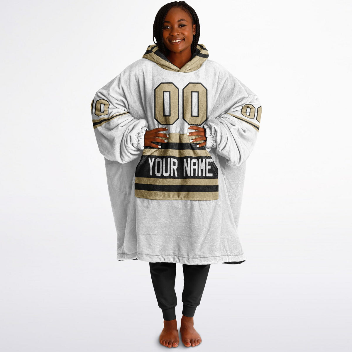 Black & Light Gold Superfan Reversible