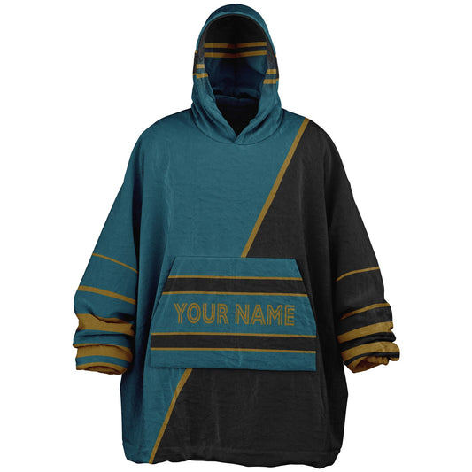 Teal/Black/Gold Everyday Reversible