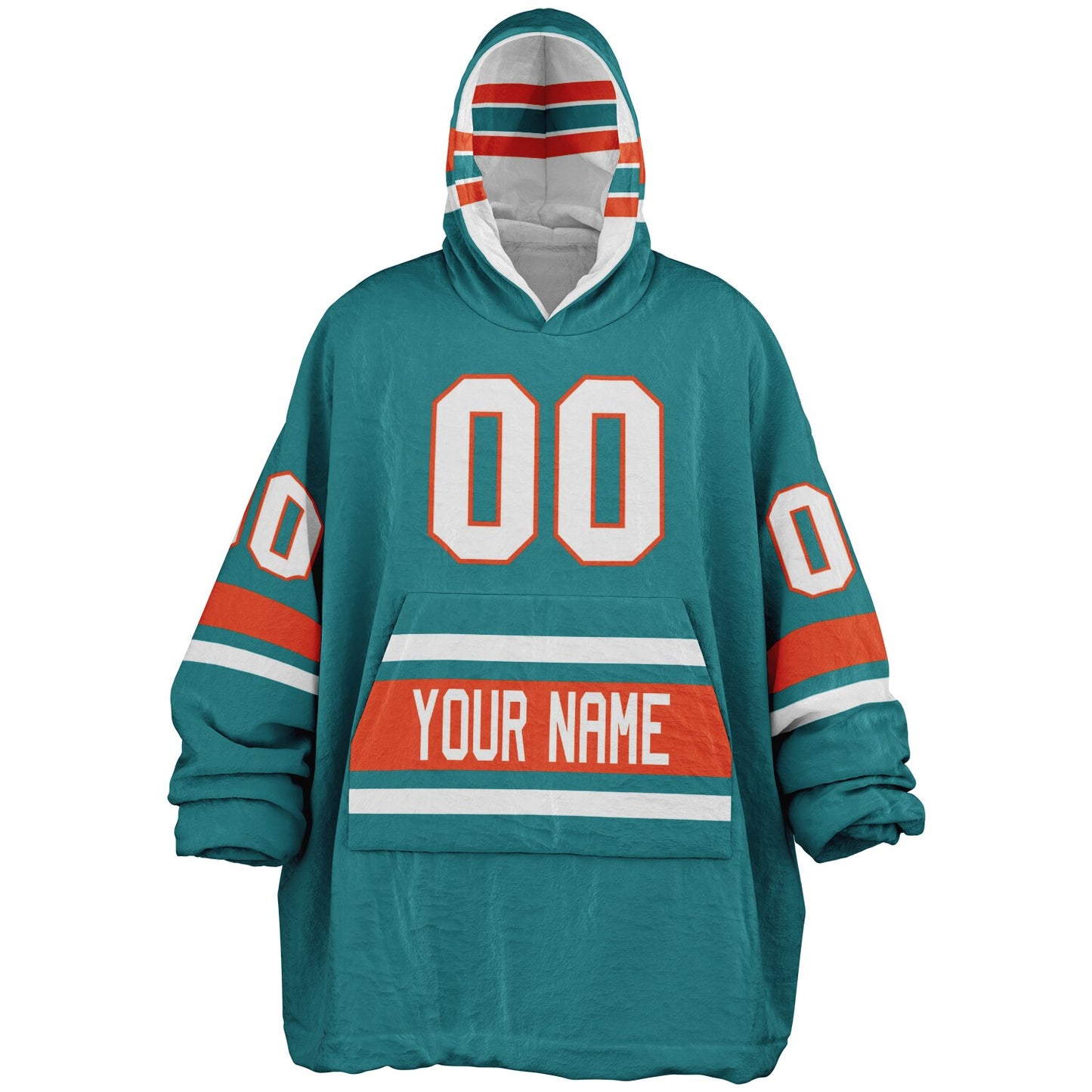Aqua/Orange/White Superfan Reversible