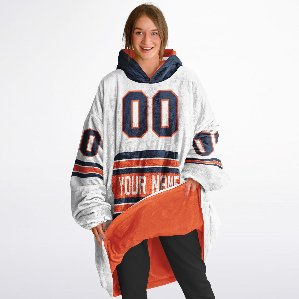 Orange/Navy/White Superfan Reversible