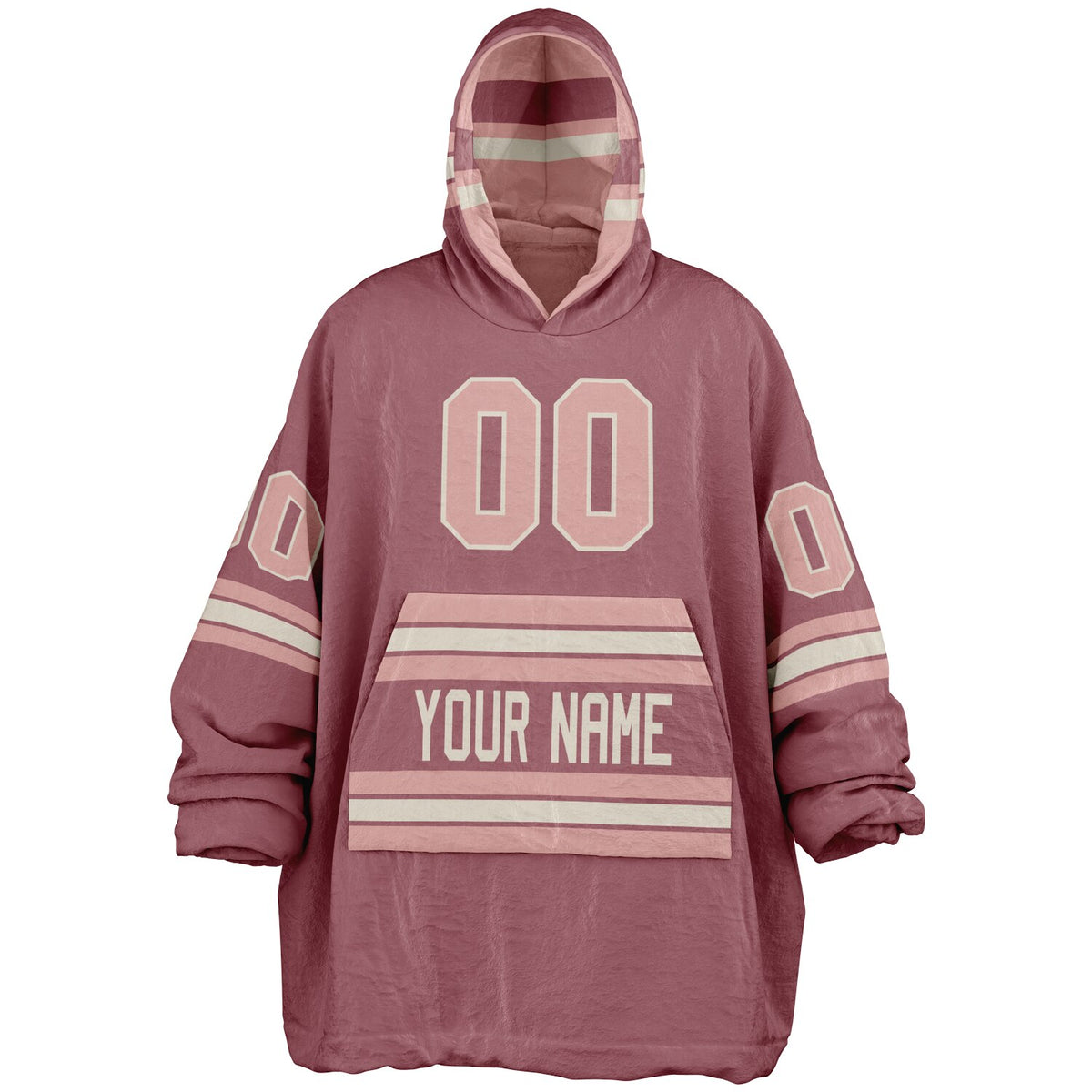 Blush Pink Cream Rose Gold Superfan Reversible
