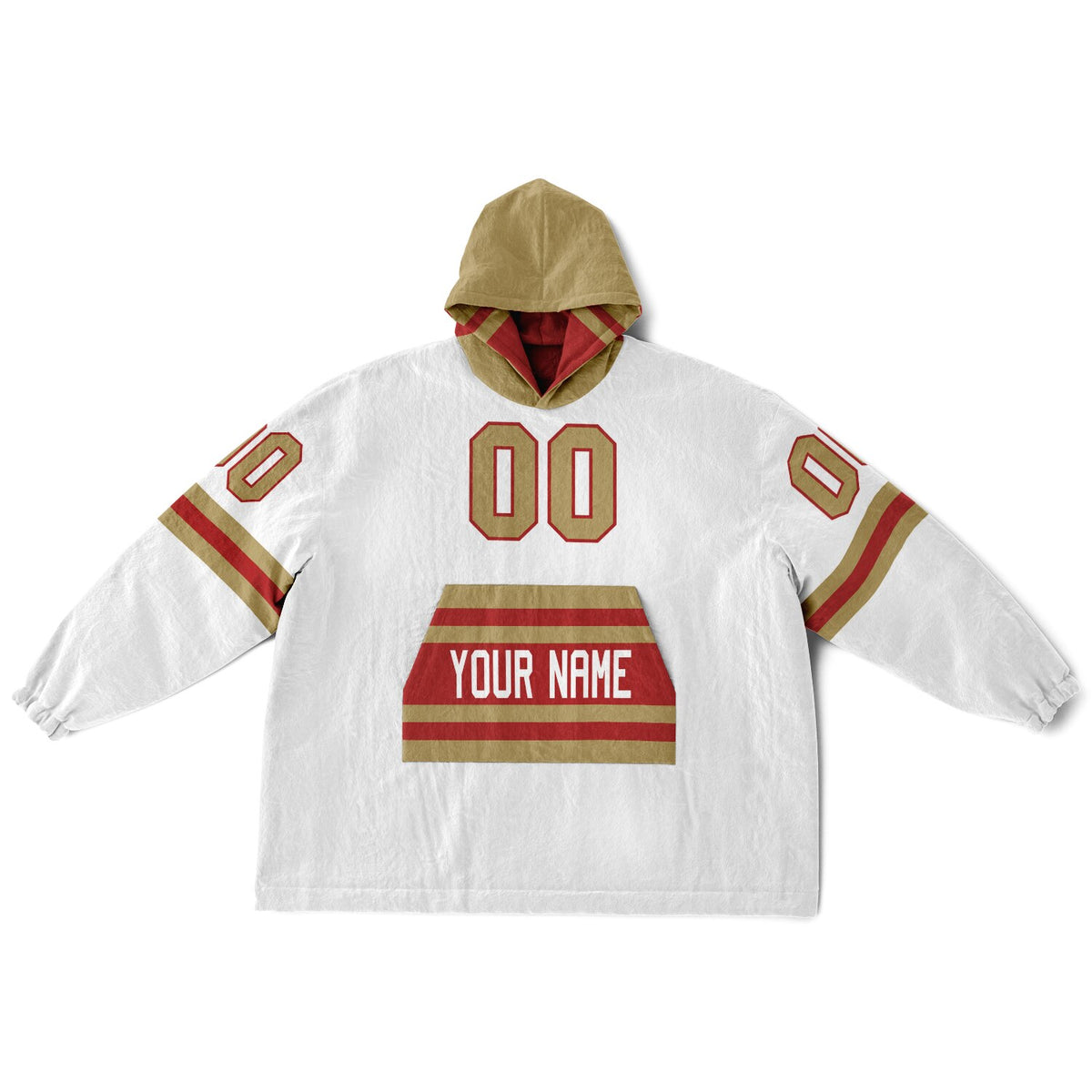 Red Dark Gold Superfan Reversible