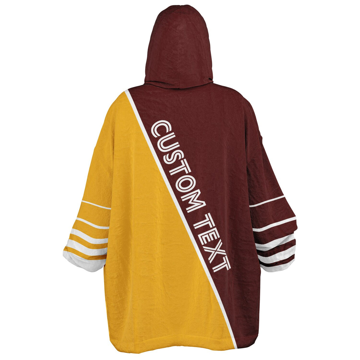 Burgundy Gold White Split Decision