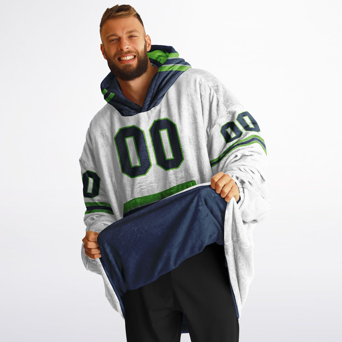 Navy/Green/Gray Superfan Reversible