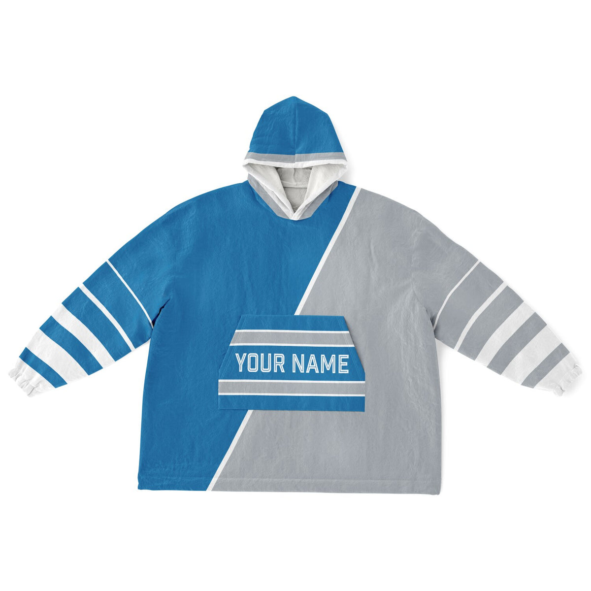 Blue Silver White Split Decision
