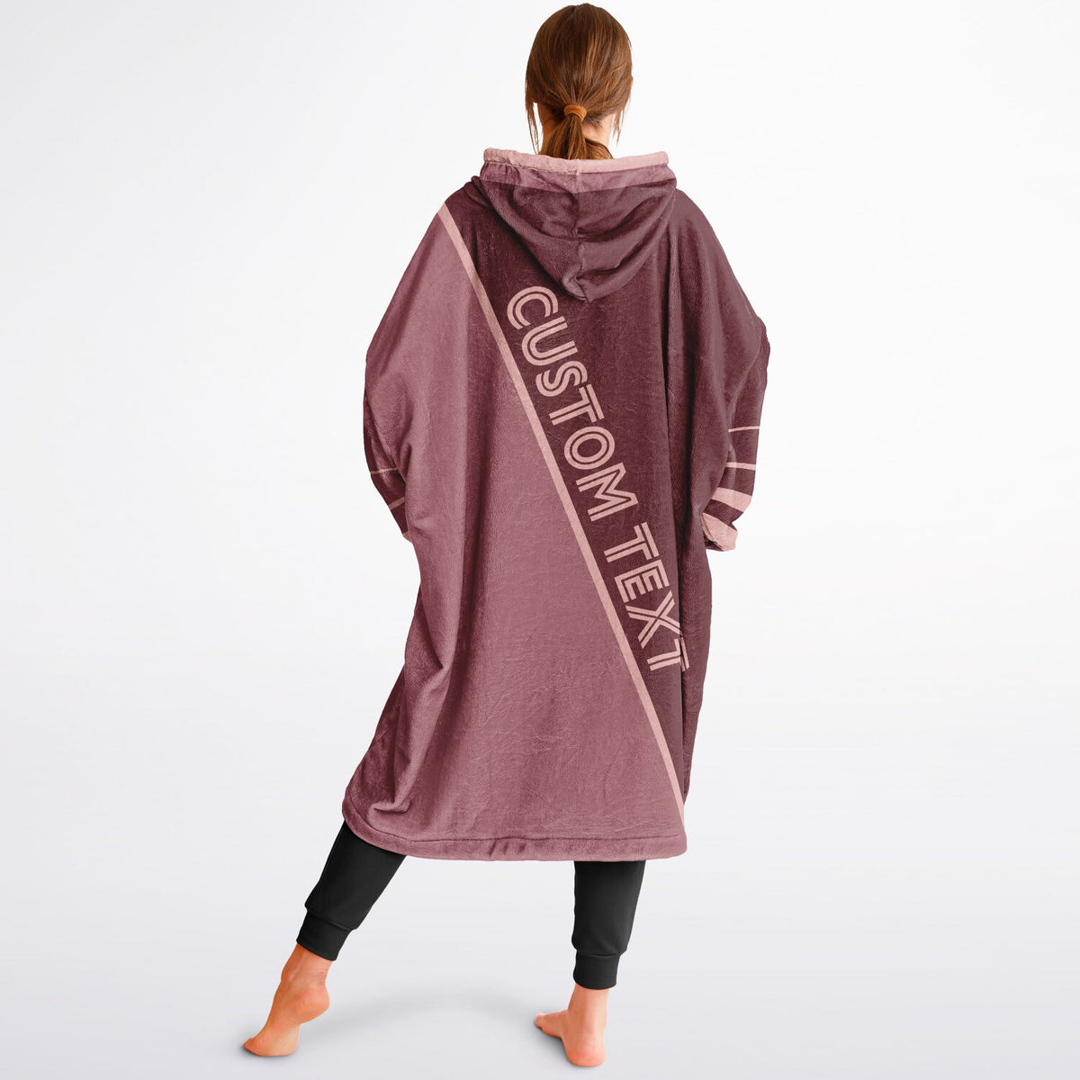 Burgundy Blush Pink Rose Split Decision