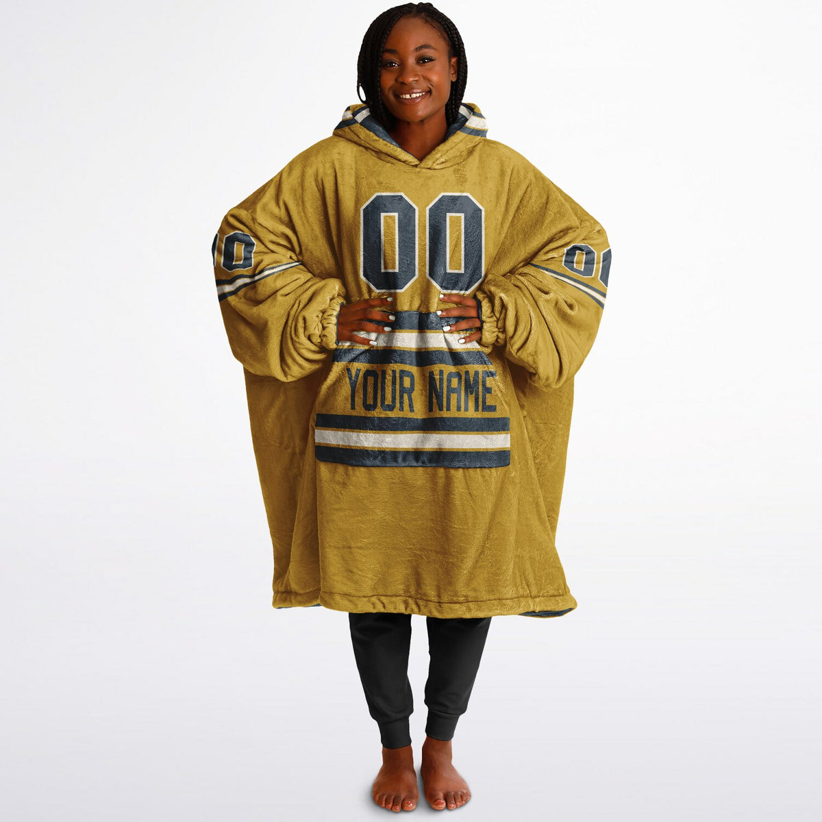 Charcoal Mustard Cream Superfan Reversible