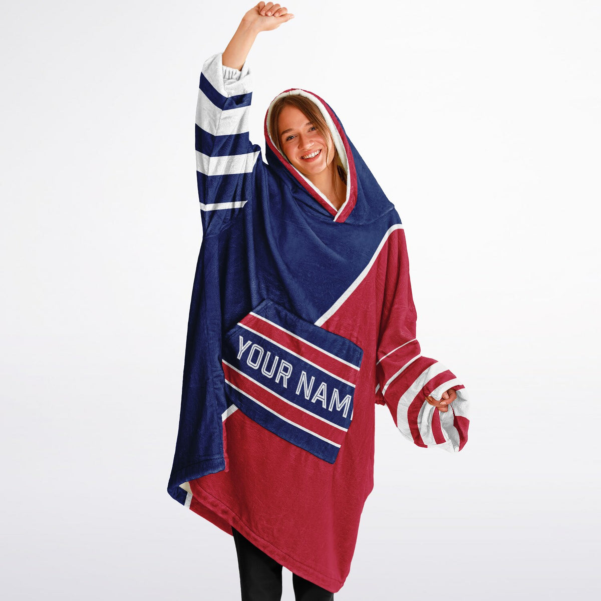 Dark Blue Red White Split Decision
