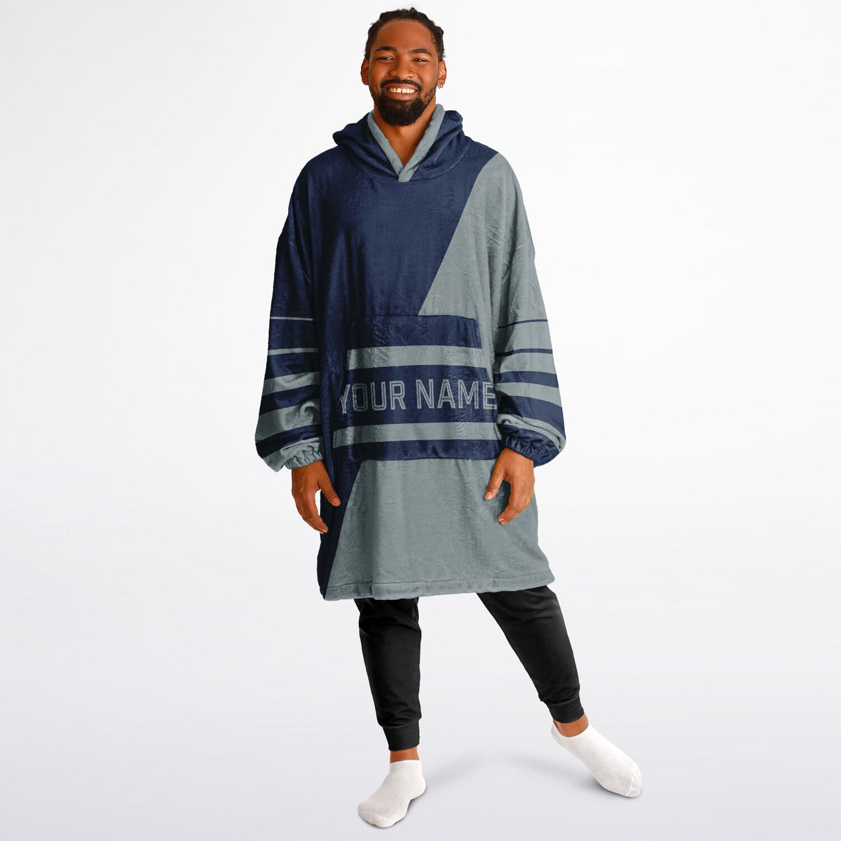 Navy & Silver Split Decision