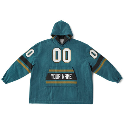 Teal/Black/Gold Superfan Reversible