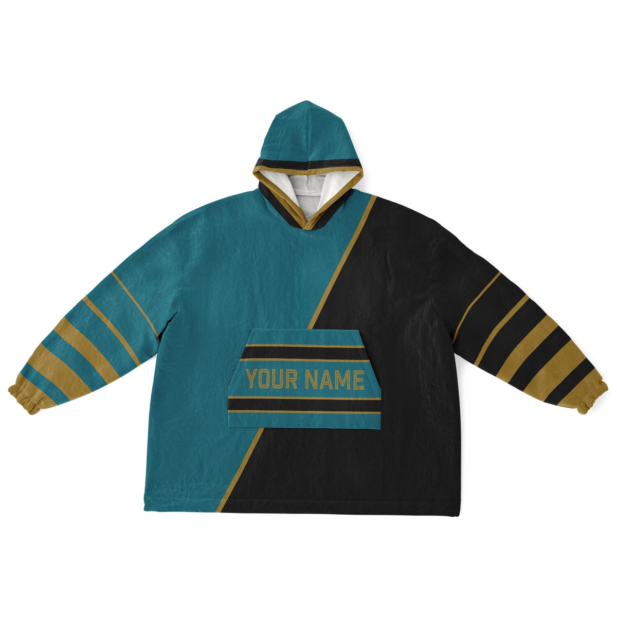 Teal Black Gold Split Decision