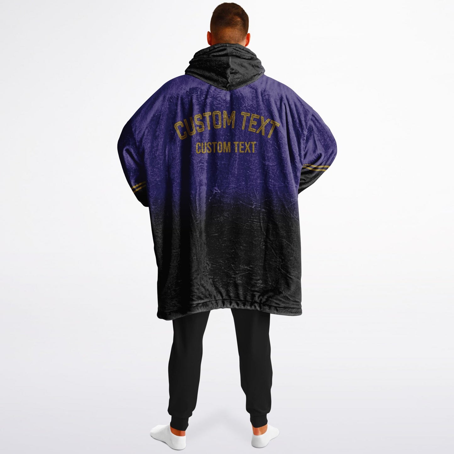 Purple/Black/Metallic Gold Everyday Reversible