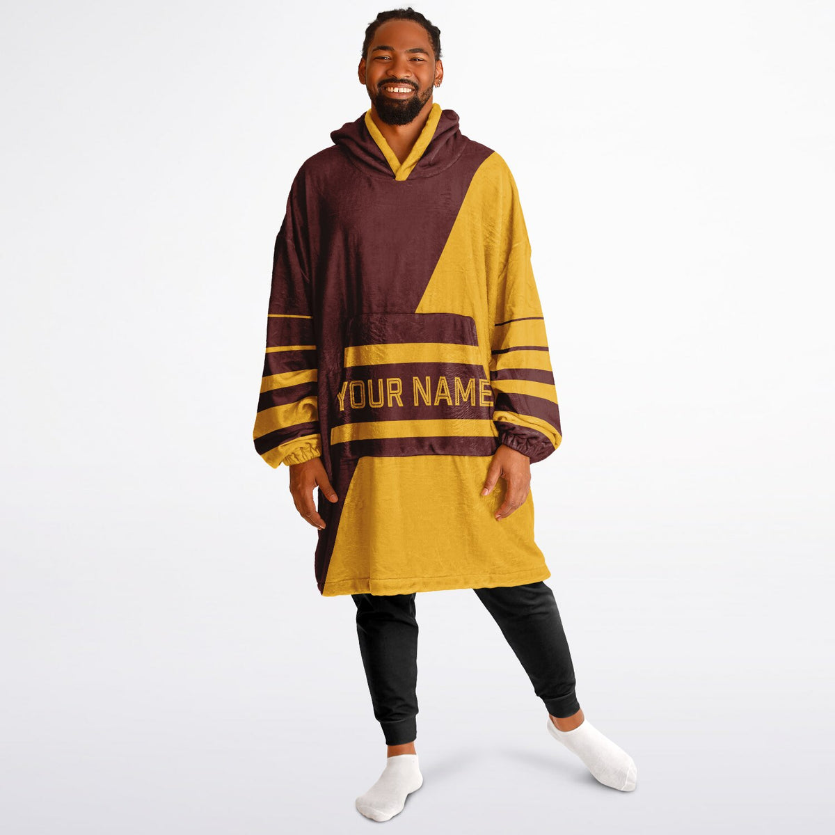 Burgundy & Gold Split Decision