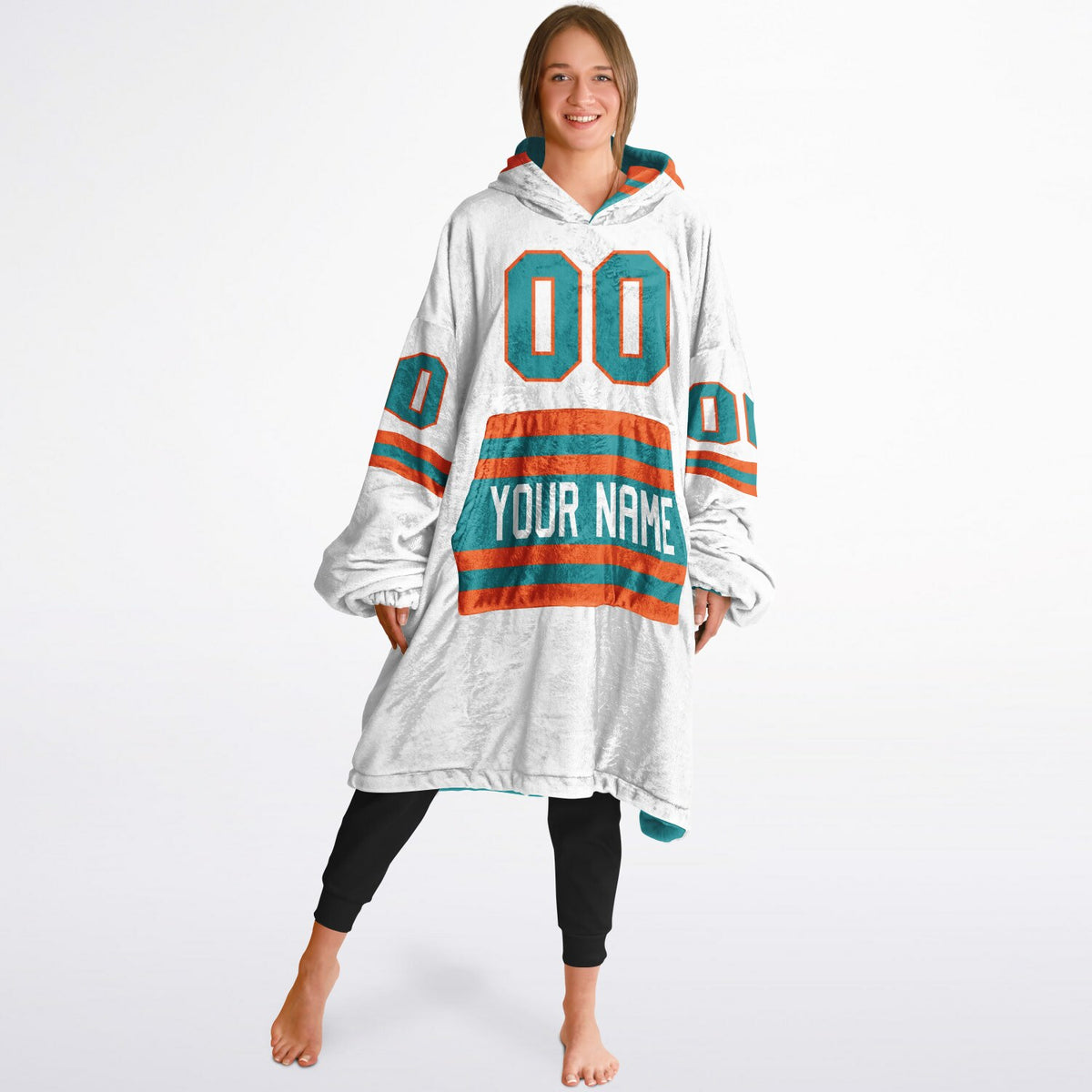 Aqua & Orange Superfan Reversible