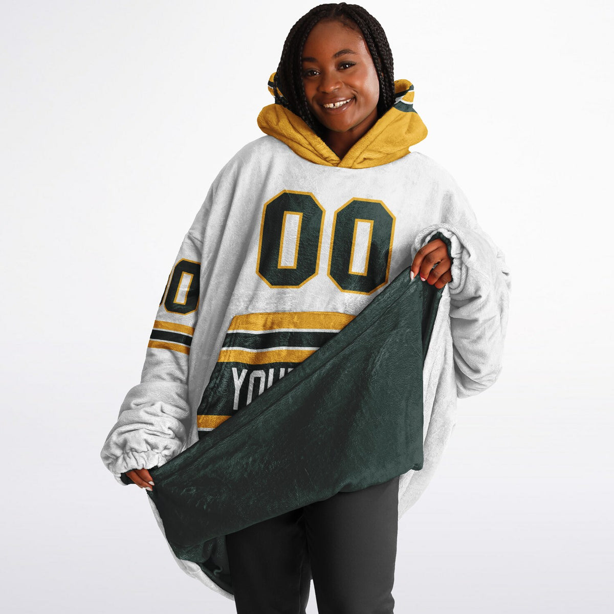 Green/Gold/White Superfan Reversible
