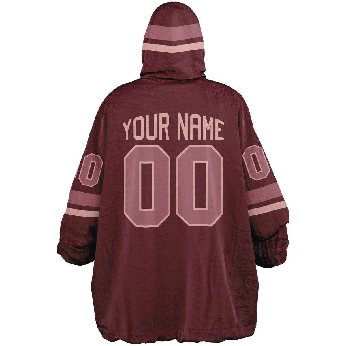 Burgundy Blush Pink Rose Superfan Reversible