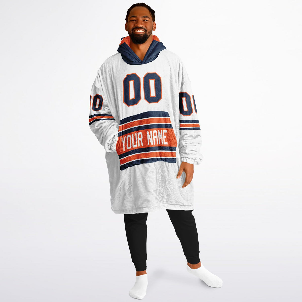 Orange/Navy/White Superfan Reversible